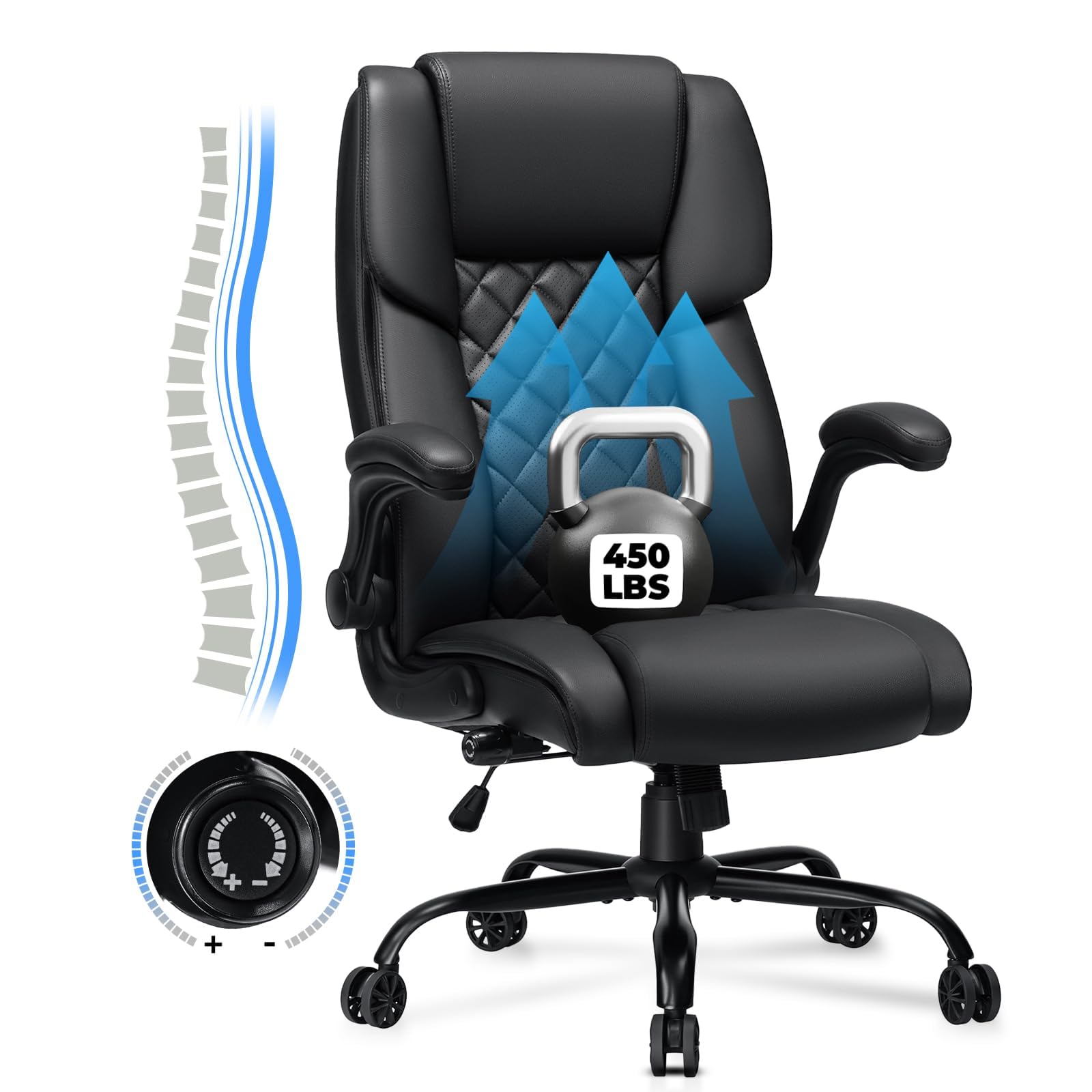 Amazon.com: VANSPACE Executive Office Chair Big and Tall 450lbs